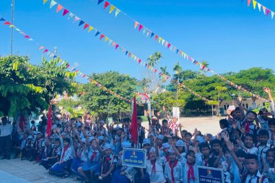 Ngoại khóa “Tuyên truyền giáo dục kiến thức pháp luật về trật tự an toàn giao thông năm 2025”